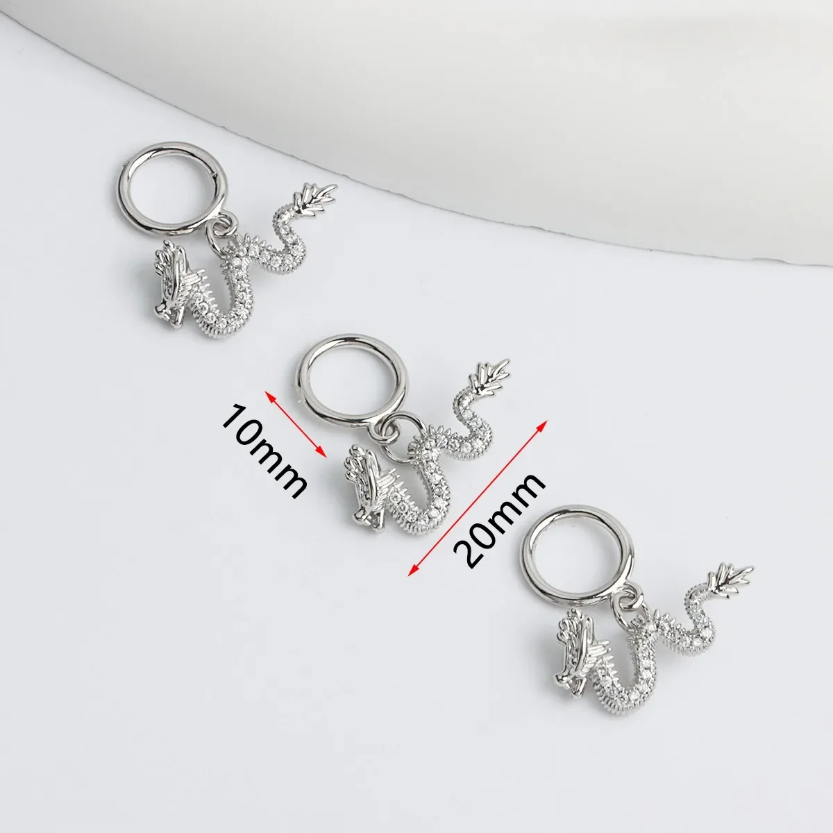 14K 진금 도금 지르코늄 용 모양 OT 버클 중국 스타일 출생년 버클 DIY 보석 액세서리 재료