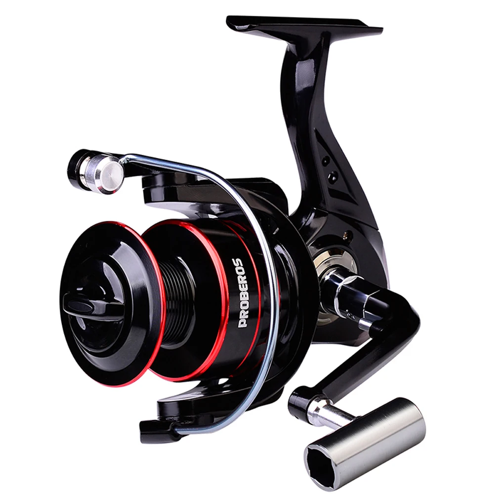 

PROBEROS Fishing Reel 500-7000 Series All Metal Spool Spinning Reel 5.2:1 High Speed Salt/Freshwater Reel 8KG Max Drag Pesca