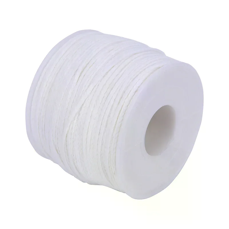 x 2.5mm Spool of Cotton Square Braid Candle Wicks Core For Candle Making 61m
