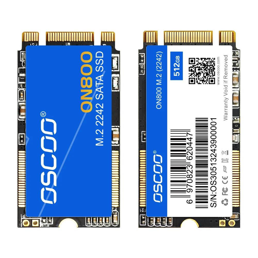 

OSCOO SSD NVMe M.2 2242 NGFF 256 ГБ 512 ГБ 1 ТБ 100% оригинальный 3D TLC NAND Flash SATA Rev.3.0 6 Гбит/с твердый твердотельный жесткий диск Внутренний твердотельный накопитель