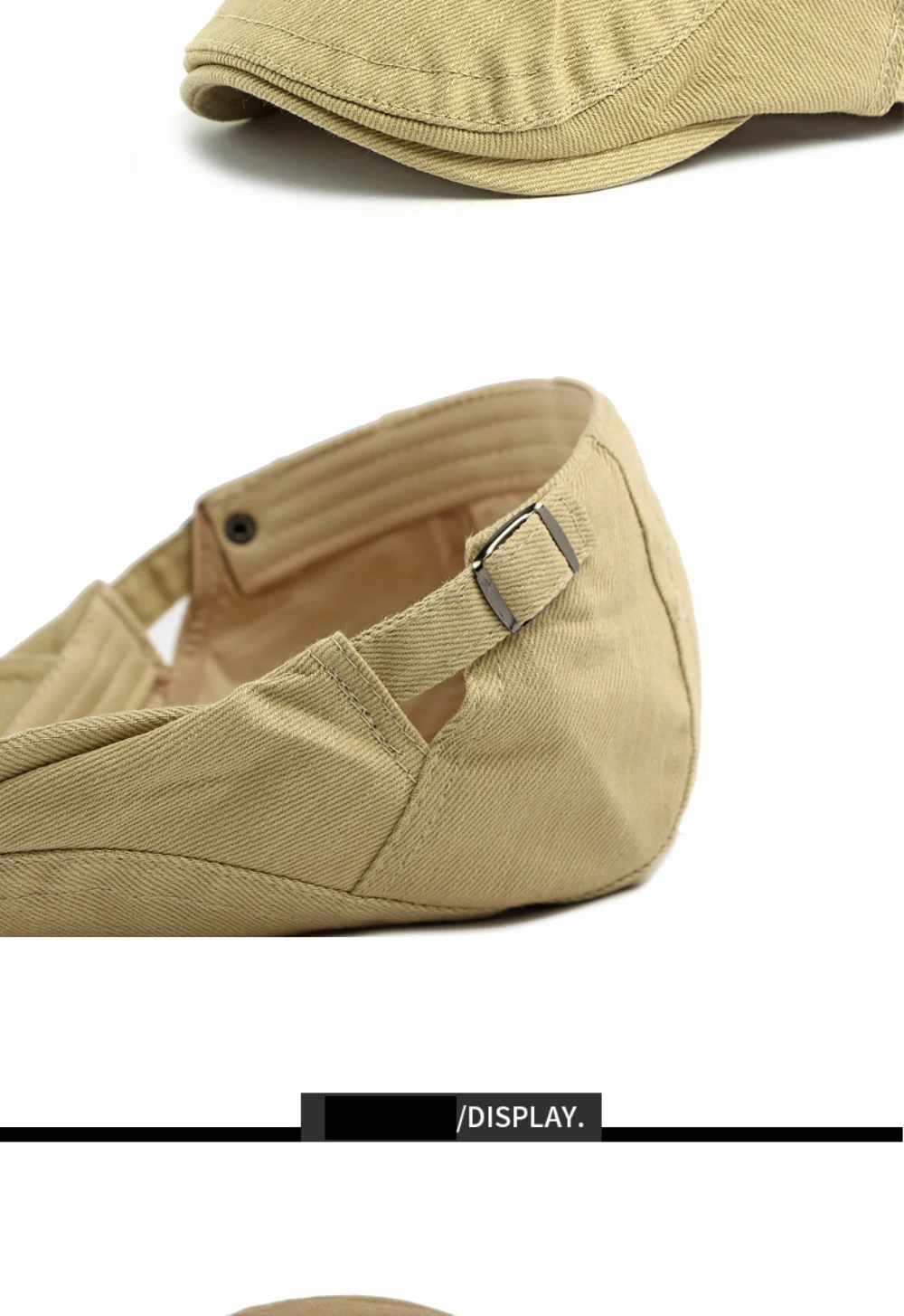 HT5096 Baskenmützen für Herren und Damen, Vintage Künstler-Mütze, Unisex Einfarbige Schiebermütze, Frühling-Sommer Baskenmütze – Detail 5