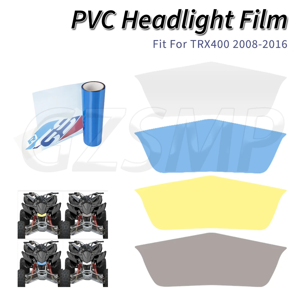 

Прозрачная пленка для квадроциклов, наклейка на фары, деко-наклейки, пригодные для TRX400EX 2008 TRX400X 2012-2014