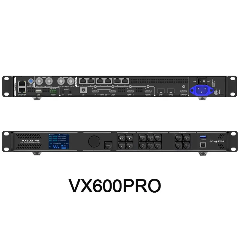 

Видеопроцессор Novastar VX 600 Pro для полноцветных LED-экранов, наружной рекламы и внутреннего мультимедиа, с низкой задержкой