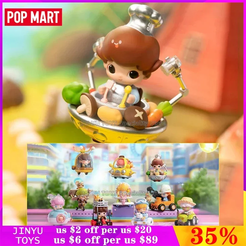 

POP MART DIMOO Where We Go Kawaii Anime Action Figure Surprise Doll Desktop Ornaments Confirm Style Designer Doll Collectible