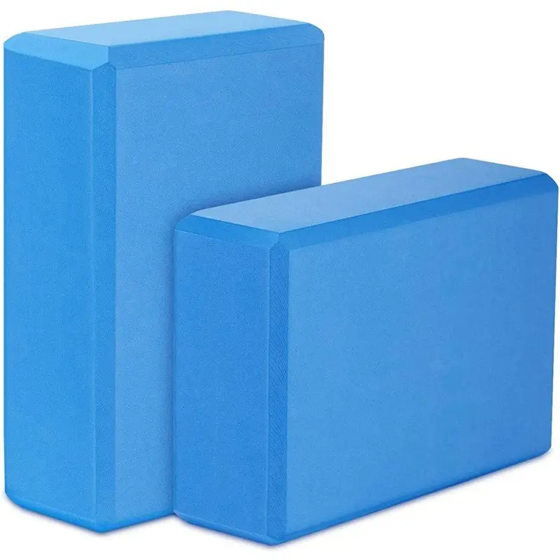 Yoga Blocks 6 Pack,23X15X7.6Cm High Density EVA Foam Yoga Block Exercise Bricks,Eco Friendly & Lightweight,Blue