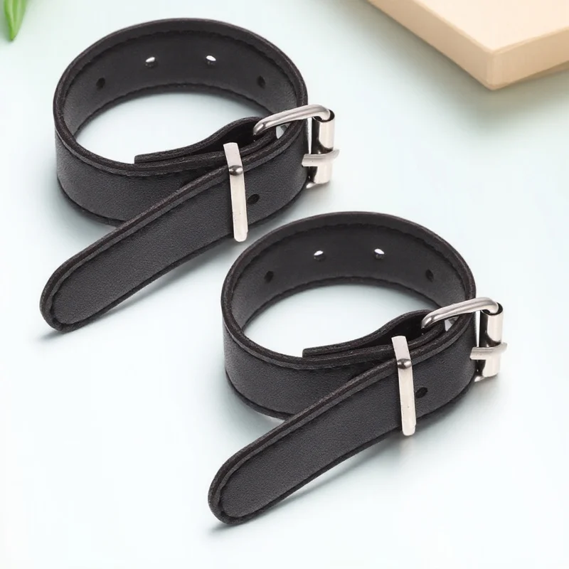 

1 Pair Bike Basket Strap Adjustable Pu Belt Front Handlebar Mount Durable Cycling Accessory Detachable Sturdy Ride Decor