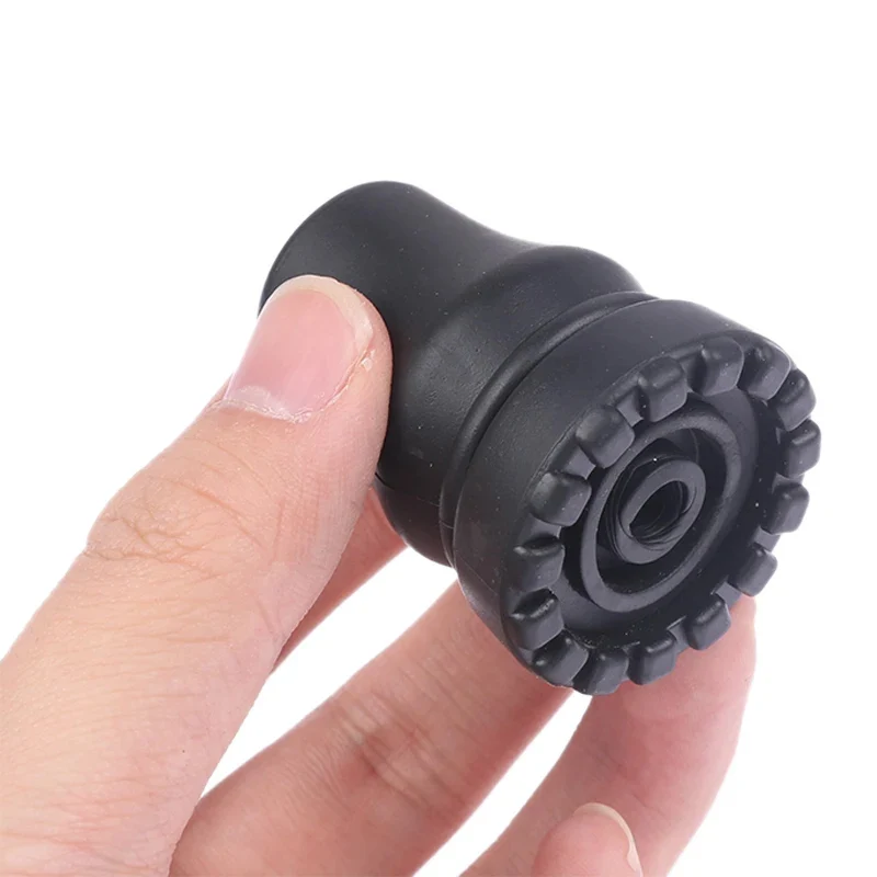 16-22 مللي متر عدم الانزلاق عصا للمشي عكاز قصب أسفل منصات غطاء حامي تسلق التنزه الرحلات القطب تلميح