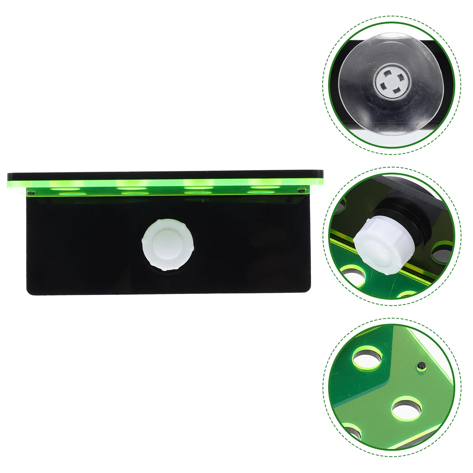 

Fluorescent Green Coral St Aquarium Plant Holder Fish Tank Bracket Shelf Acrylic Material Reef Safe Non Polluting Water Broken