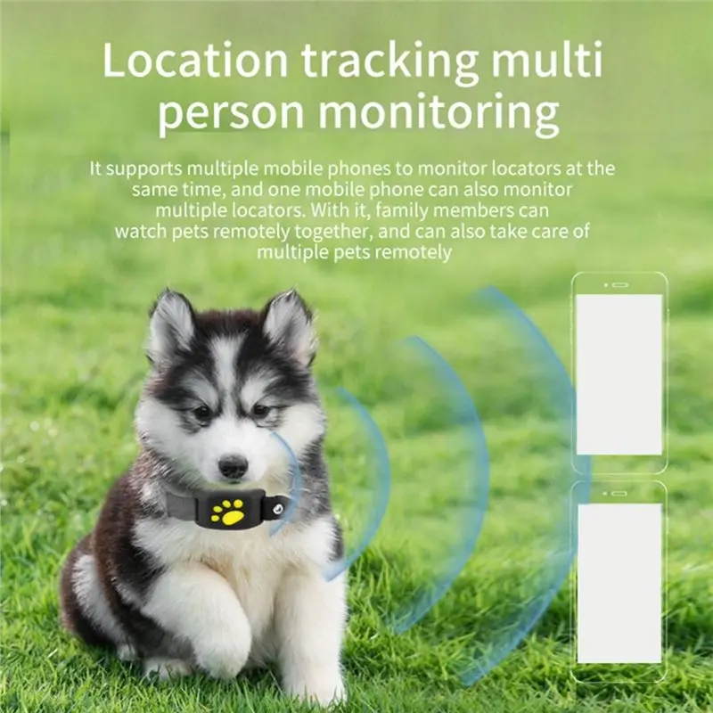 GPS Tracking Device For Dogs Cats Pet 2G GPRS Tracker Collar Anti-Lost Finder Realtime Position Alarm Animal Locator Call Back