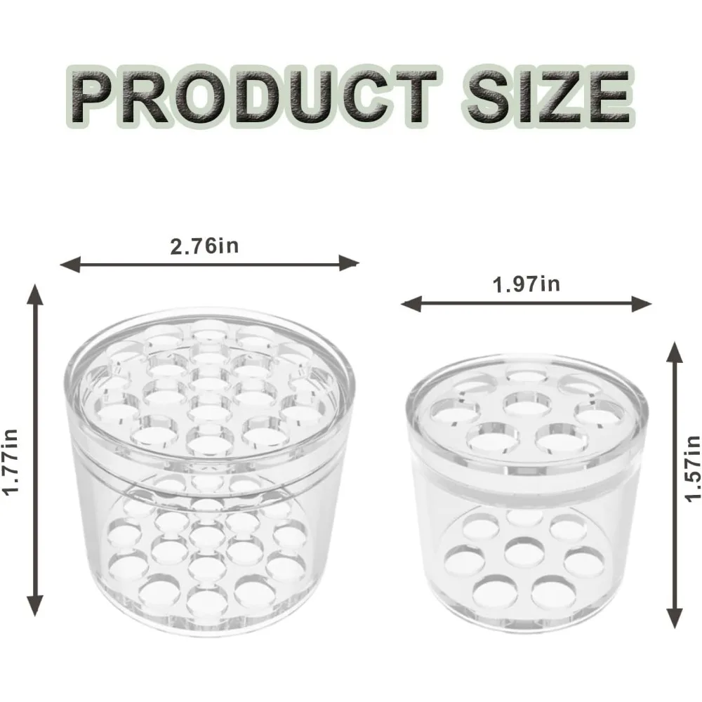 حاملات جذع إيكيبانا الحلزونية 2025، أدوات ترتيب الزهور الصغيرة/الكبيرة الشفافة