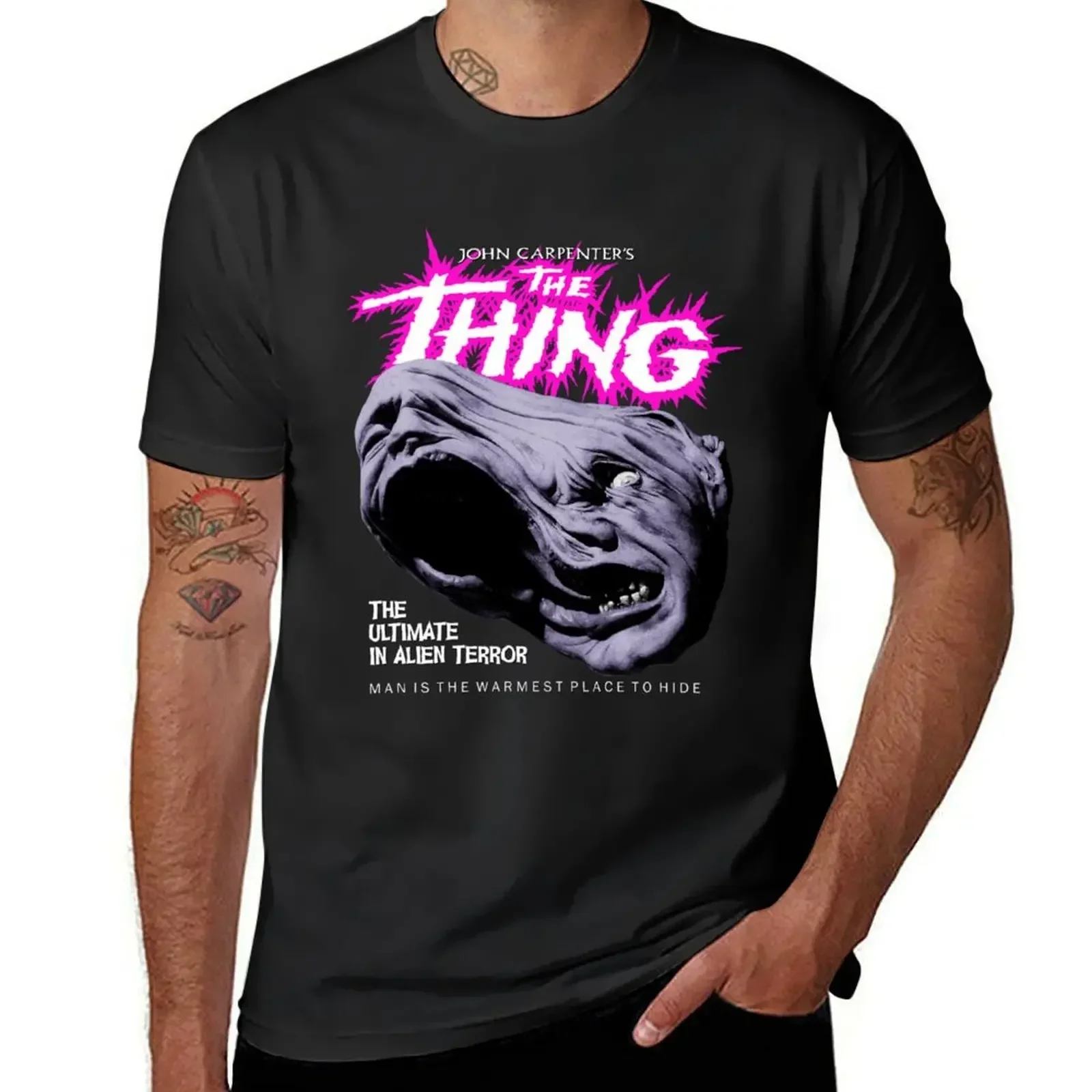 

The Thing John Carpenter Horror Sci Fi T-Shirt oversized Short sleeve tee anime clothes T-shirts for men cotton