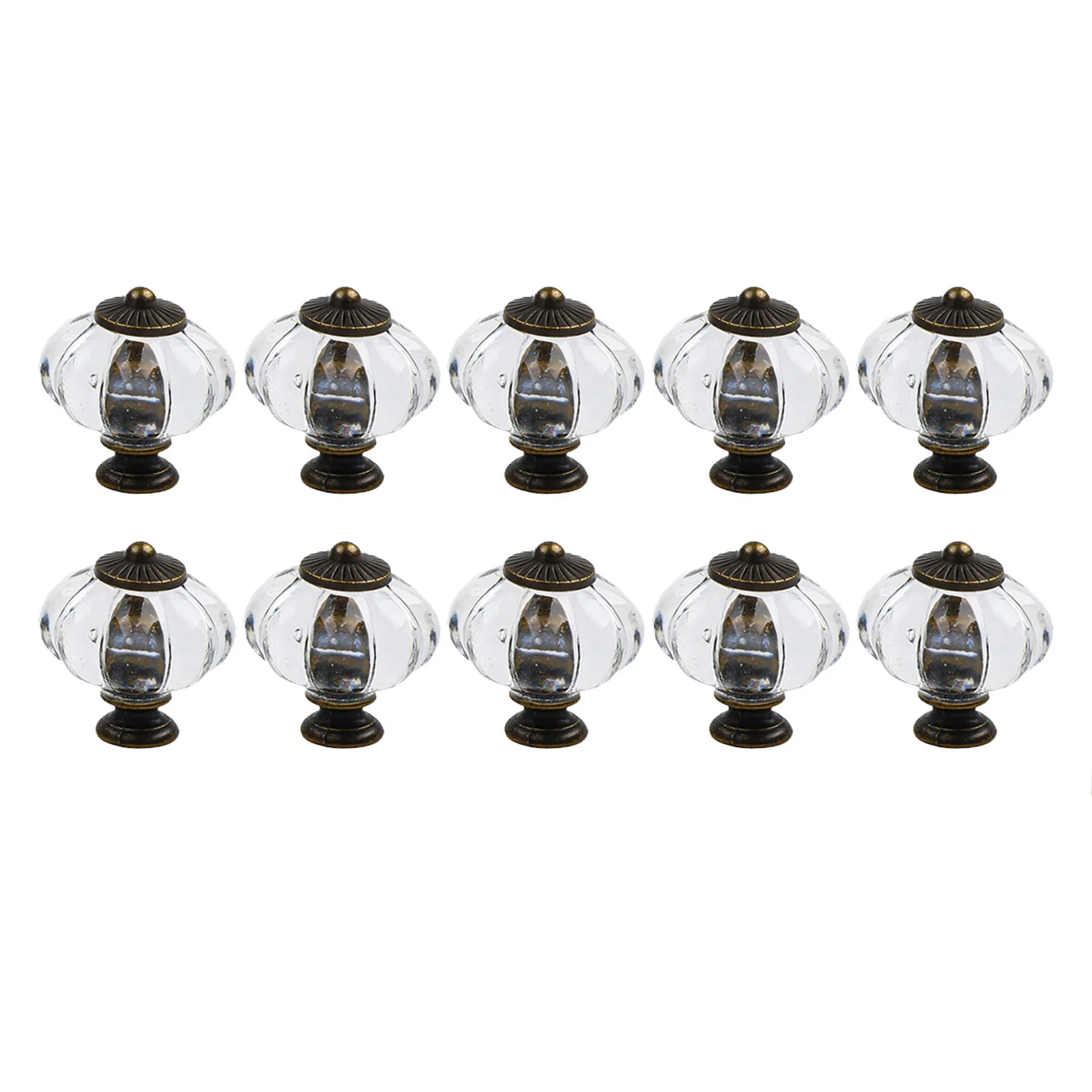 

Artistic Acrylic Pumpkin Pulls Dresser Drawer Knobs Shiny Appearance Solid Structure Unique Design Easy Installation