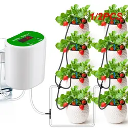 1/2PCS Auto Drip Irrigation System Intelligent Timing Automatic Watering Machine Large Waterer Sprinkler Plants Indoor