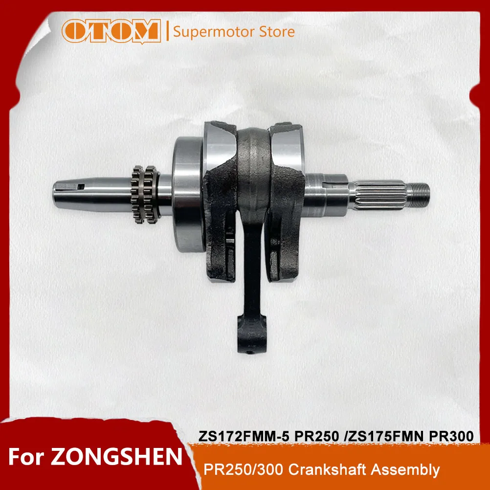 

OTOM мотоциклетный коленчатый вал в сборе, шатун кривошипа для ZONGSHEN ZS172FMM-5 PR250 ZS175FMN PR300 KEWS, детали двигателя