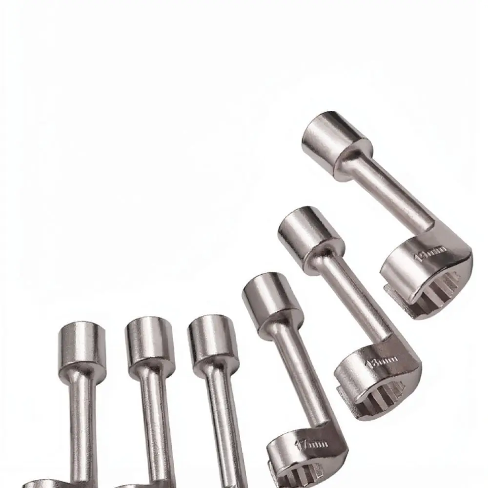 L Shaped Socket Wrench Metal Hex Spanner For Narrow Spaces Double Ended Elbow Hand Tool Vehicle Engine Repair