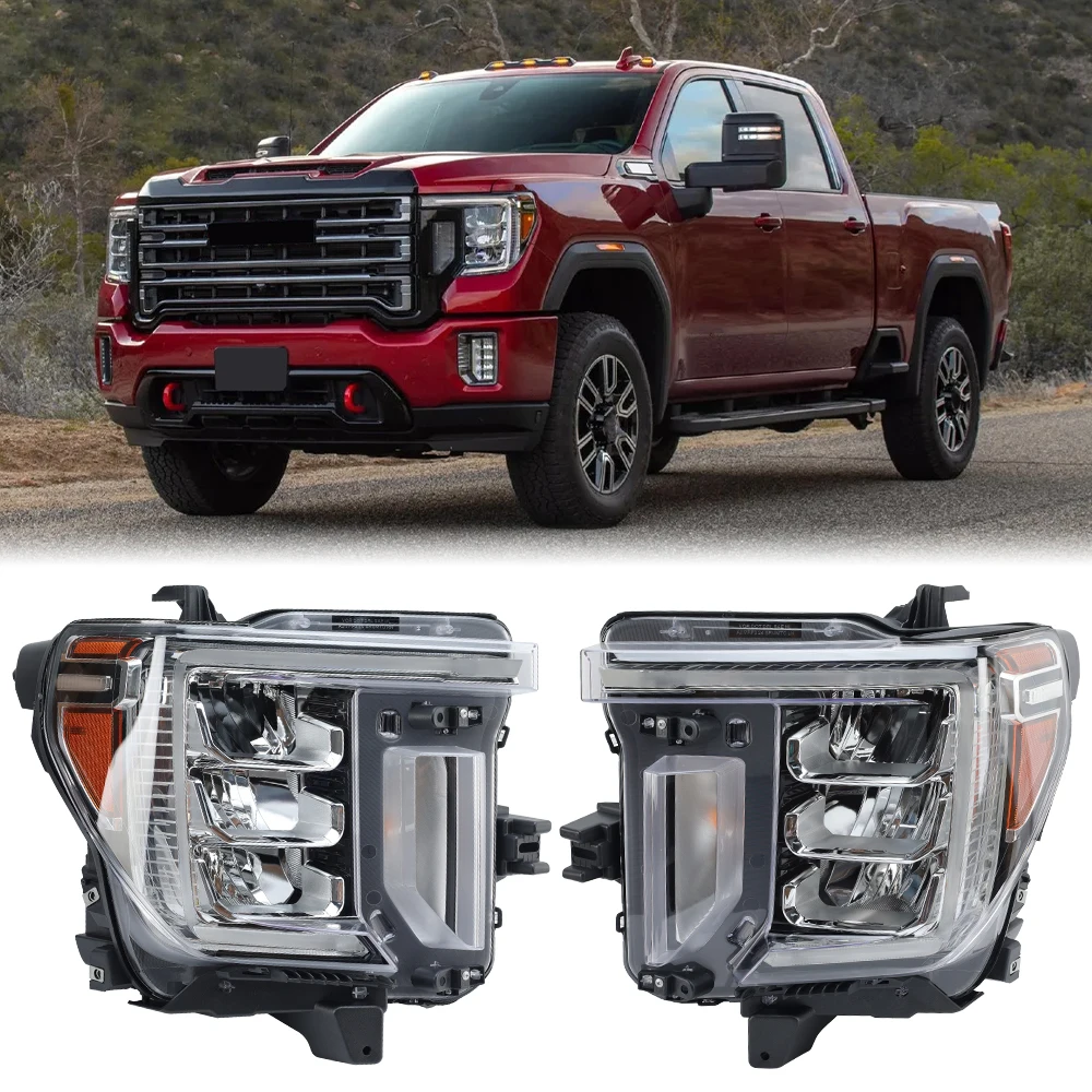 

Левая/правая фара для GMC Sierra 2500 HD 2020-2023, галогенная фара с указателем поворота, аксессуары для автомобилей, запчасти GM2502512 GM2503512