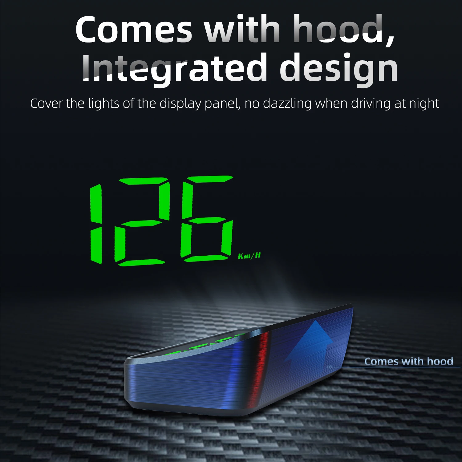 M2 GPS Head Up Display Car Speedometer Windshield Projector Big Font Digital Speed Gauge KMH Auto Electronics For All Cars