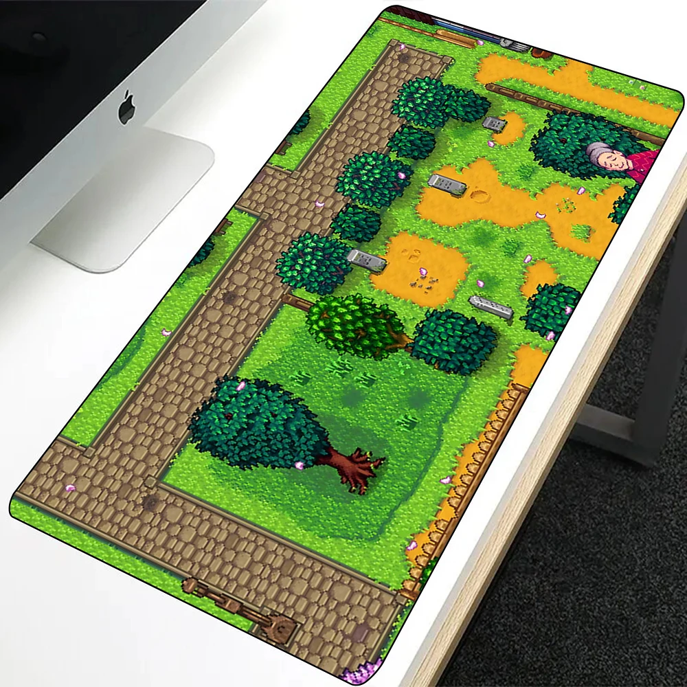 Stardew Valley Large Anti-slip Mousepad Printing Computer Gamers Locking Edge Non-slip Mouse Pad XXL90x40cm Keyboard PC Desk Pad