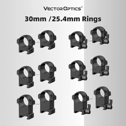Vector Optics 25.4mm 30mm Ring Mount Fit 21mm Picatinny and Weaver Rail Riflescope Tactical Airsofty Equipment