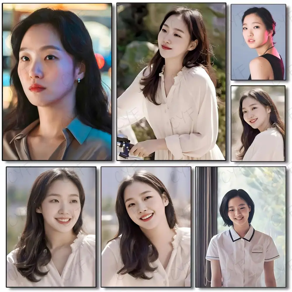 Actress Individual Kim Go-Eun Poster Painting Wall Art Mural for Living Room Home Decor and Gifts