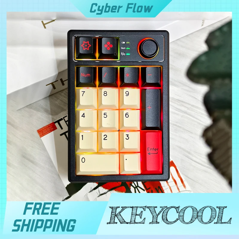 

Keycool K19 Keypad 3mode Customization 19keys Bluetooth Wireless Keypad 2.4g Number Pads Pbt Computer Accessories Keyboard Gifts