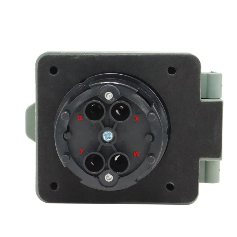 30A NEMA L14-30P Outlet Box PVC RV/ EV Power Socket Panel Receptacle 125V Rated Voltage IP44 Wall Socket for Industrial Use
