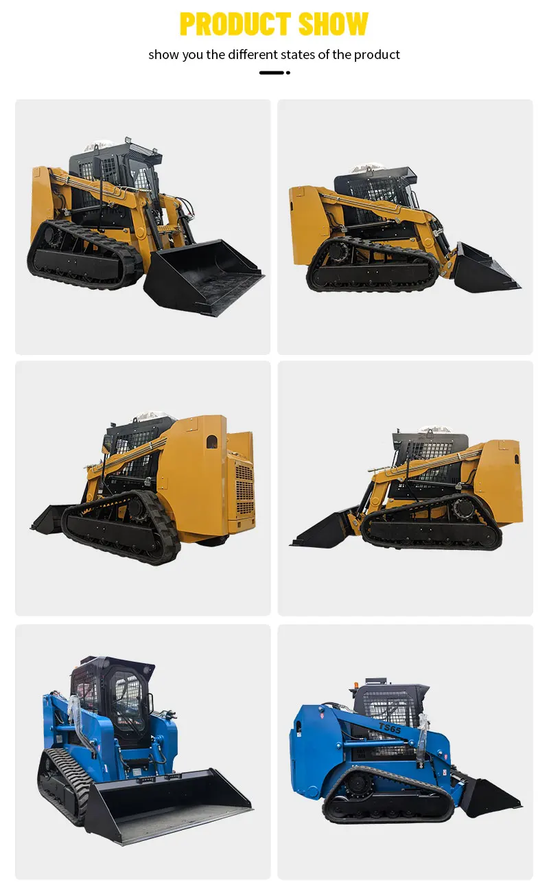 1000 kg Tragfähigkeit TS65 Raupenlader mit Kompaktfahrwerk, CE-zertifiziert, für den europäischen Markt – Detail 9
