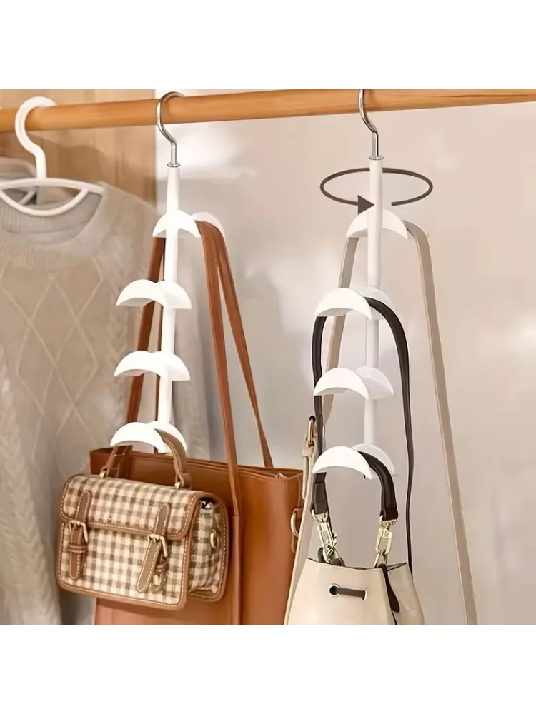 Degree Arched Hanger Hook Durable Bag Rack Holder Home Storage Closet Hat Silk Scarf Shawls Purse Handbag Wall Shelf