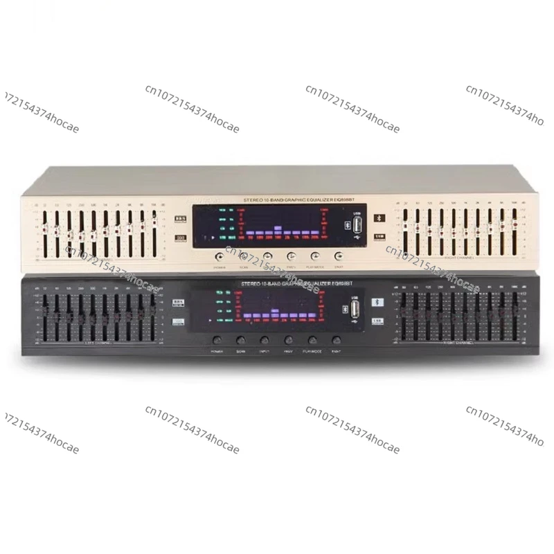 Equalizzatore preamplificatore stereo HD digitale HIFI 220V USB integrato Bluetooth equalizzatore da palco domestico doppio 10 segmenti EQ-898