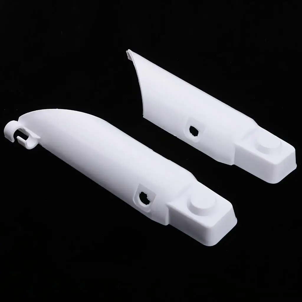 2 Pieces White Plastic Motorcycle Fork Guard Cover for Honda CRF50