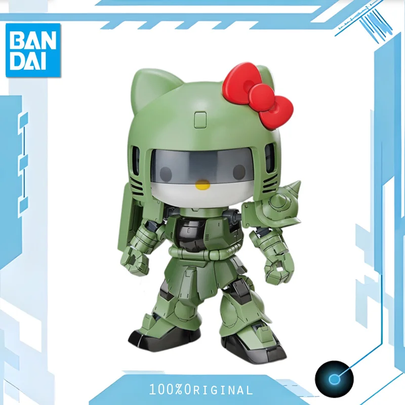 

BANDAI Anime SD HELLO KITTY ZAKU 2 MOBILE SUIT GUNDAM Model Kit Assembly Plastic Action Toys Figures Gift