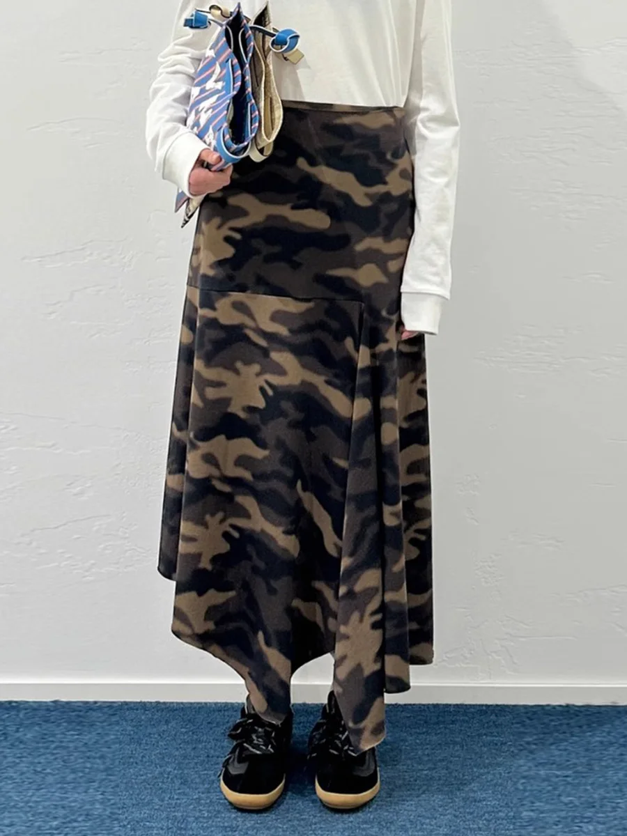 

Camouflage Long f-length Skirt 5VVNK JANE plus Sli A-line Cotton Gown for Young Women in Their Late Twenties