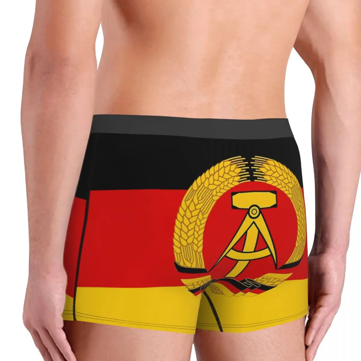 DDR National Flag Underpants Cotton Panties Man Underwear Sexy Shorts Boxer Briefs