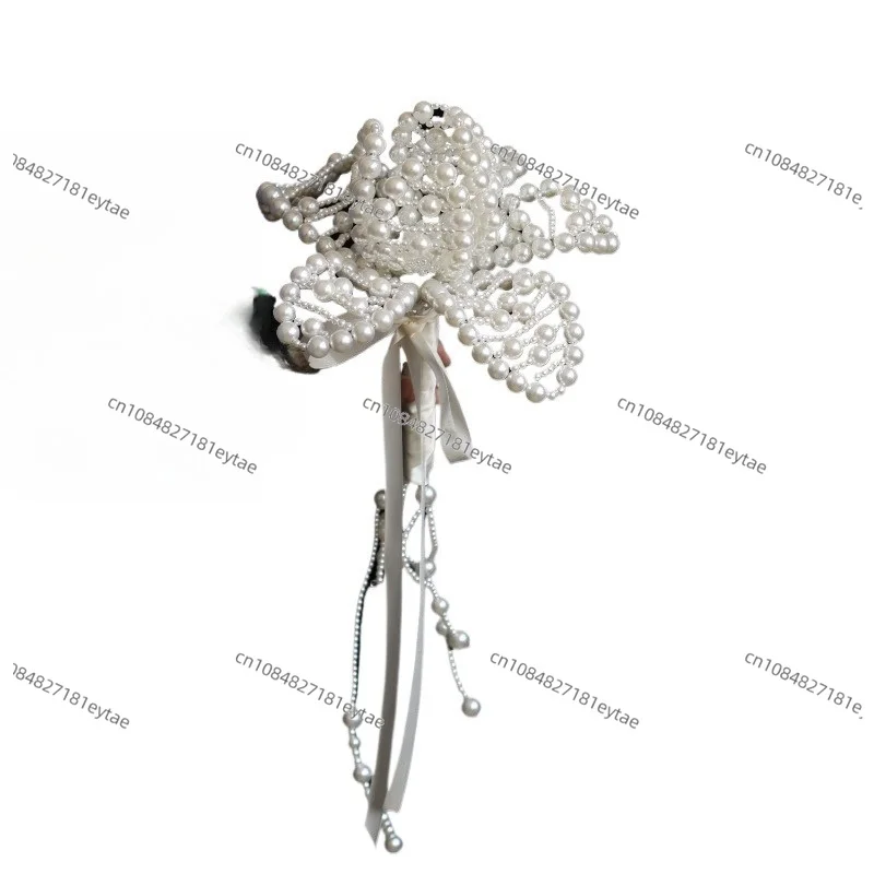 High End Pearl Bouquet Hand Bouquet Birthday Gift for Girlfriend Niche Photography Prop