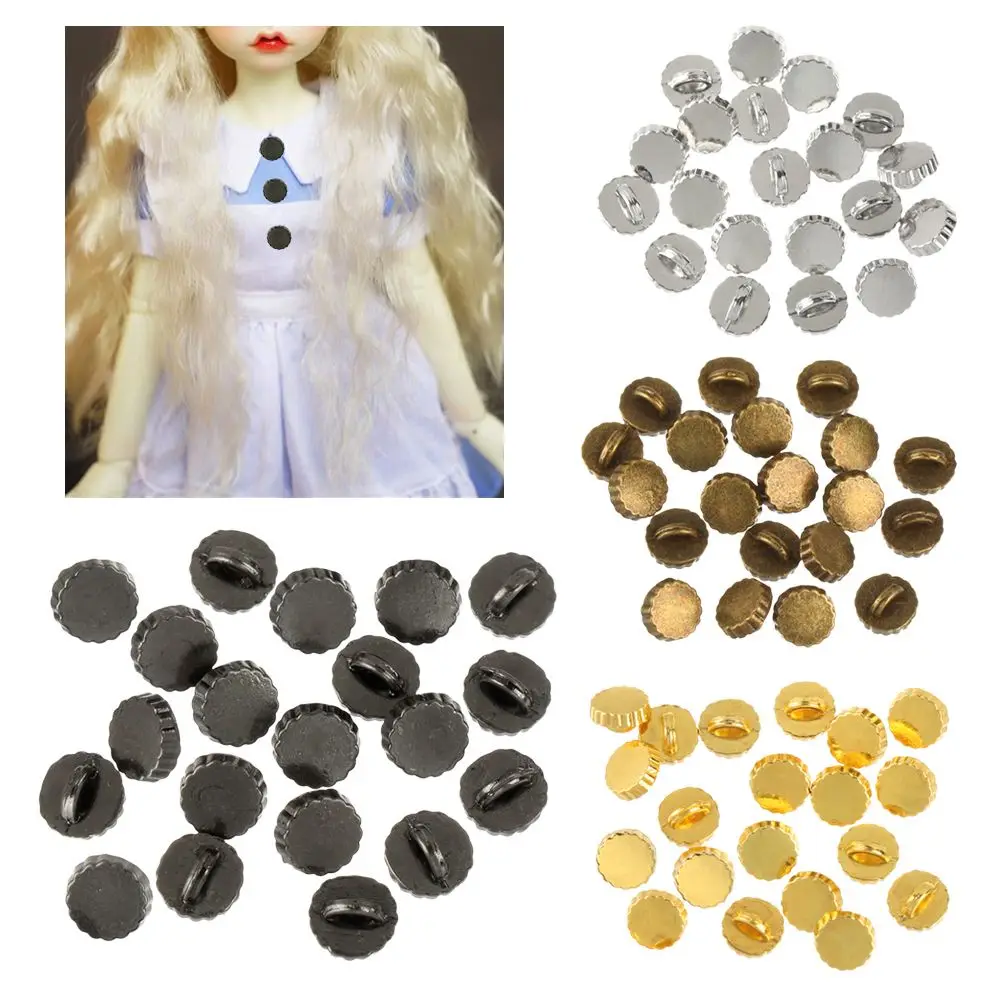 20/40pcs 5mm Mini Doll Round Buttons Ultra-small Buckle Doll Coat Buckle Doll Shoes Buckle DIY 1/6 Doll Clothing