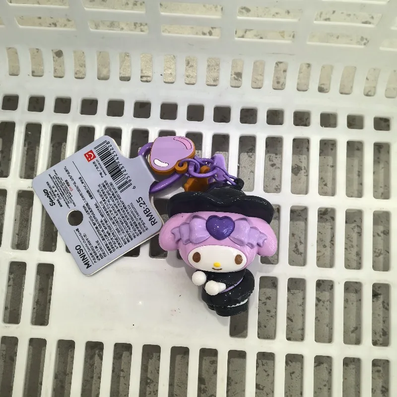 MINISO名創優品 サンリオ マジックストーリーシリーズ キーホルダー ハローキティ キーホルダー かわいいアニメ ハンギングチェーン ドール カップル バックパック キーホルダー 女の子へのプレゼント