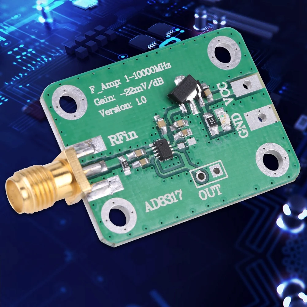 RF signal power detection 1M-10000MHz AD8317 Radio Frequency Logarithmic Detector Power Meter