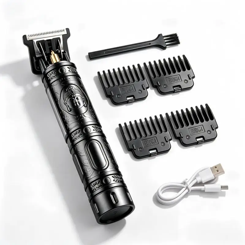 Salon Use Electric Hair Clipper Wireless Hair Trimmer Adjustable Cutting Head Create Diverse Men Hairstyles Easily