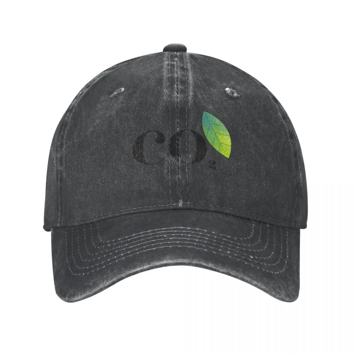 Carbon Dioxide Simple Design with Leaf Cowboy Hat fashionable Beach Golf Wear Men Women's