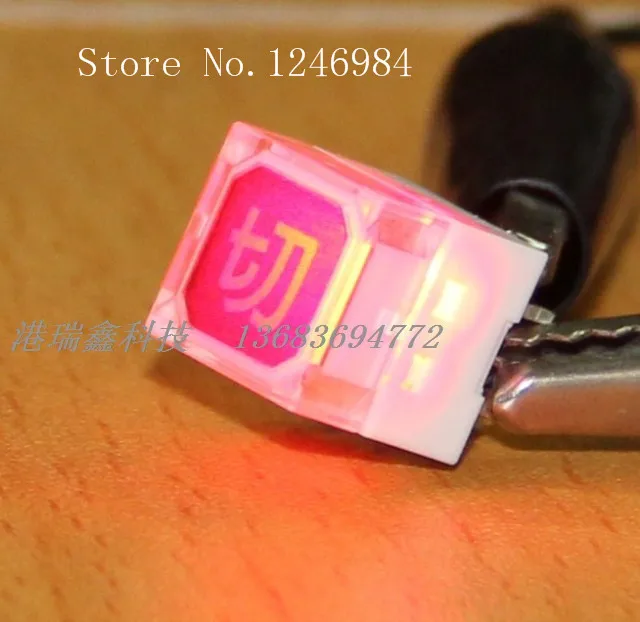 [SA]Micro switch red and green lights without lock button switch reset switch Deli Wei PKT002GQ-A12--20pcs/lot