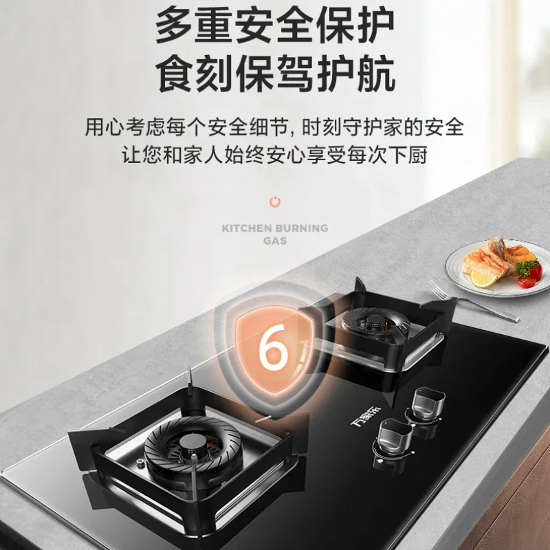 Macro Gas Stove Kitchen Cooker with Double Burner for Natural Gas & Liquefied Gas