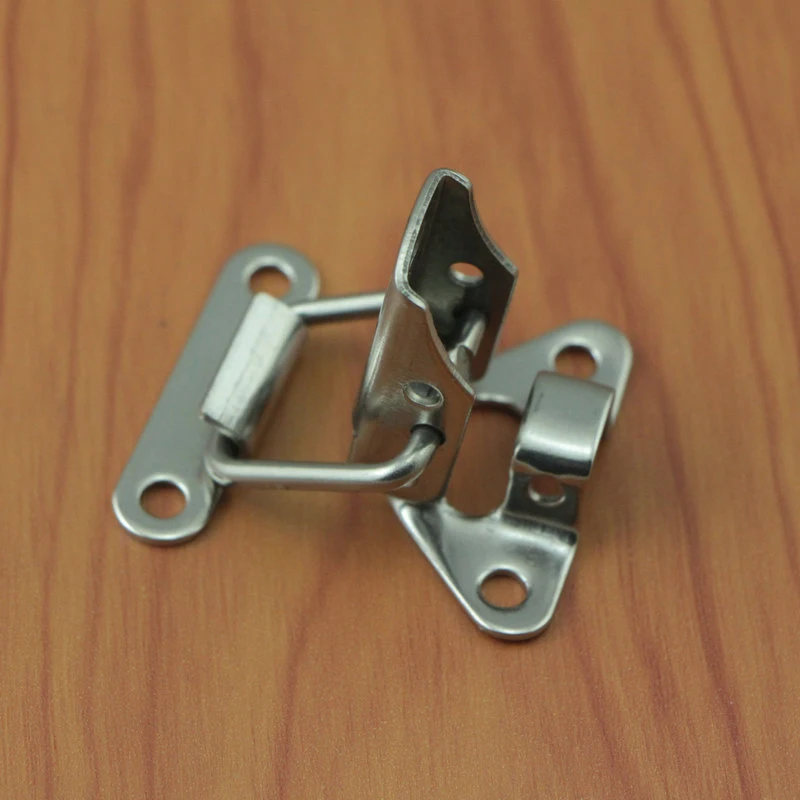 Stainless Steel 304 Toolbox Locking Latch Hasps Metal Toggle Catch Clasp Box Loaded Hinges Furniture Hardware Accessories