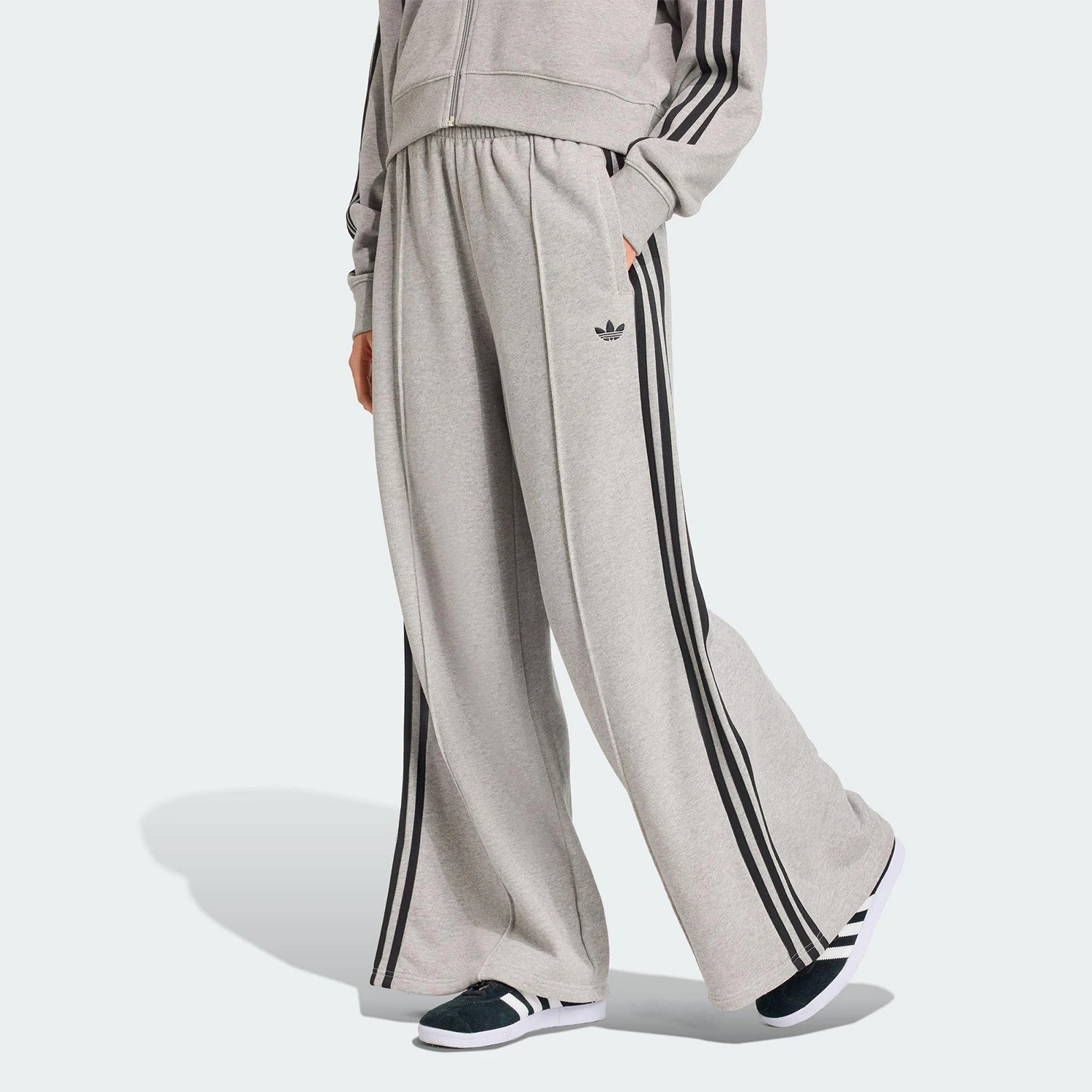 pantalones-deportivos-adidas-authentic-three-leaves-para-mujer-de-pierna-ancha-con-bordado-para-uso-diario-jv7476