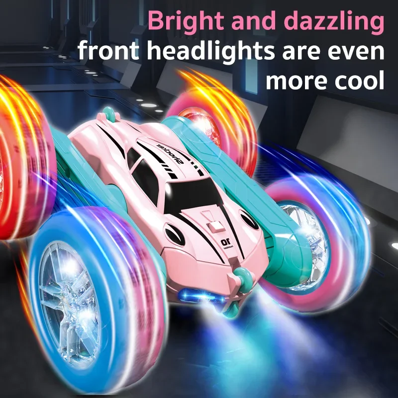 

2.4G Remote Control Car Double Sided Flip Endurance 360 Degree Rotation 4-Wheel Drive Mini Electric Car Toys For Children