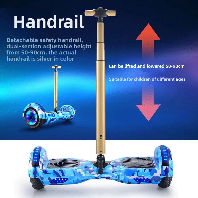 Aluminum Alloy Self Balance Hoverboard Handle Bar Extendable Handlebar Telescopic Rod Handrail Balancing Scooter Handle