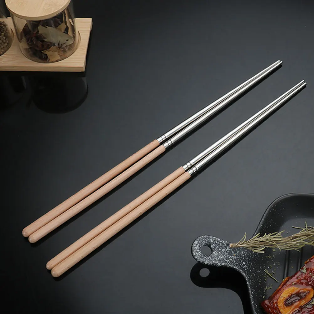 

304 Stainless Steel Extra Hot Pot Chopsticks Non- Frying Cooking Utensils Kitchen Accessories
