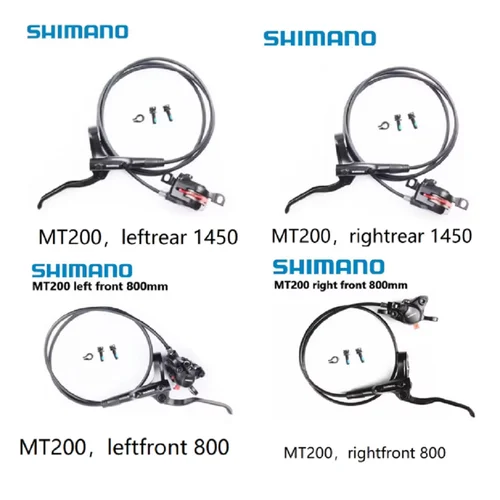 Imagen 1 del producto Shimano MT200 parte de freno de bicicleta solo parte trasera solo lado delantero derecho lado izquierdo para MTB freno de disco hidráulico bicicleta de montaña