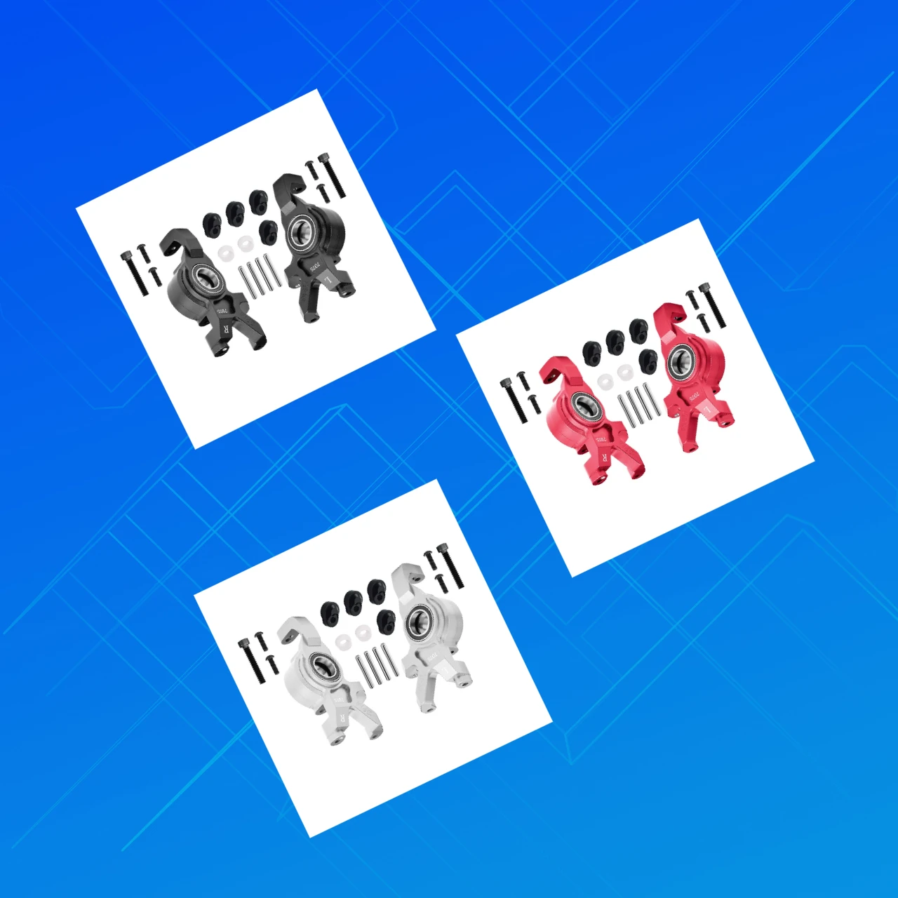 

GPM Alloy 7075 Front Steering Block 3 Oversized Bearing TRAXXAS 1/5 X-Maxx 1/6 XRT 7737、7737X