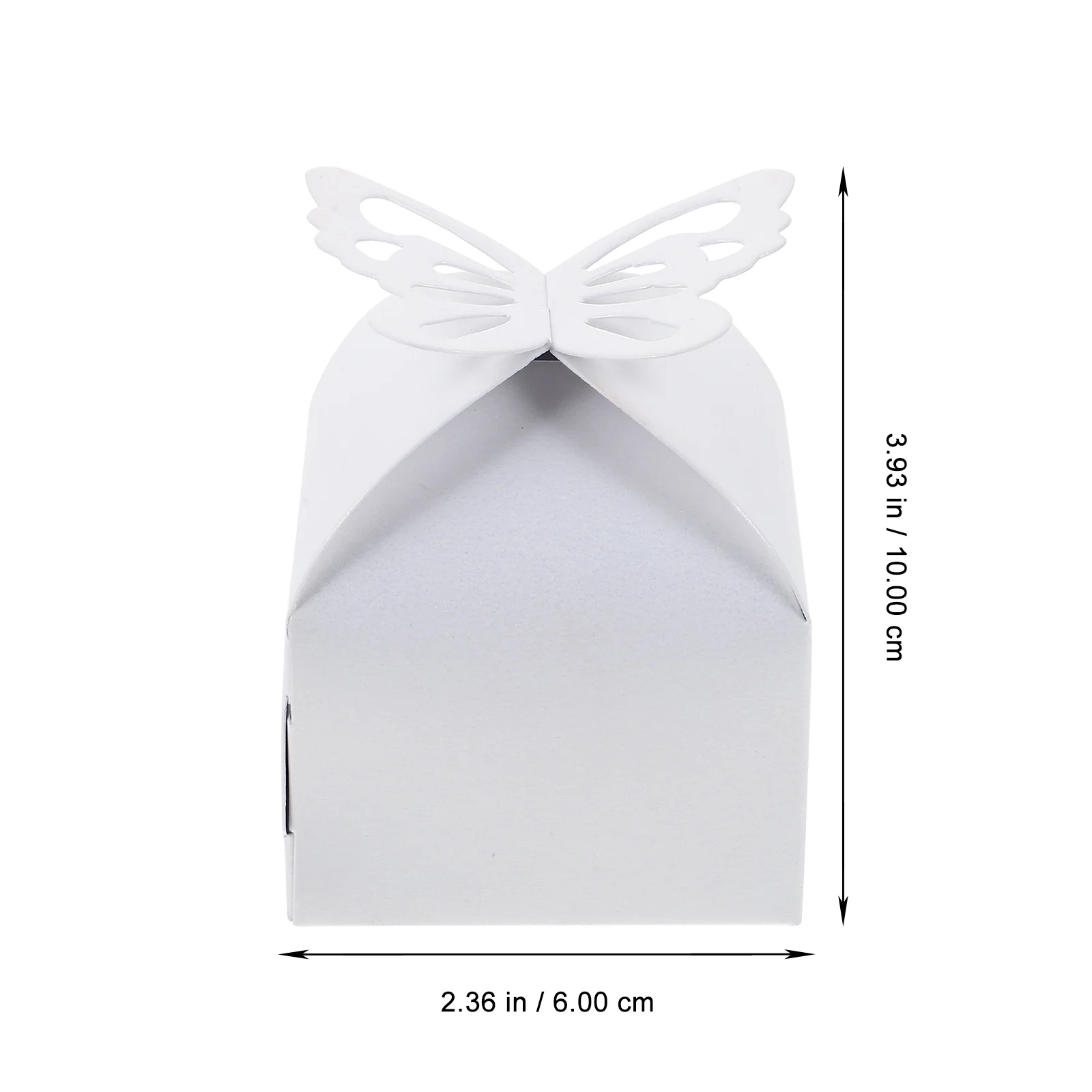 50 Pcs Folding Candy Box Hollow-out Butterflies Boxes Shirt for Presents Wedding Wrapping Clothing Gifts Paper Case Chocolate