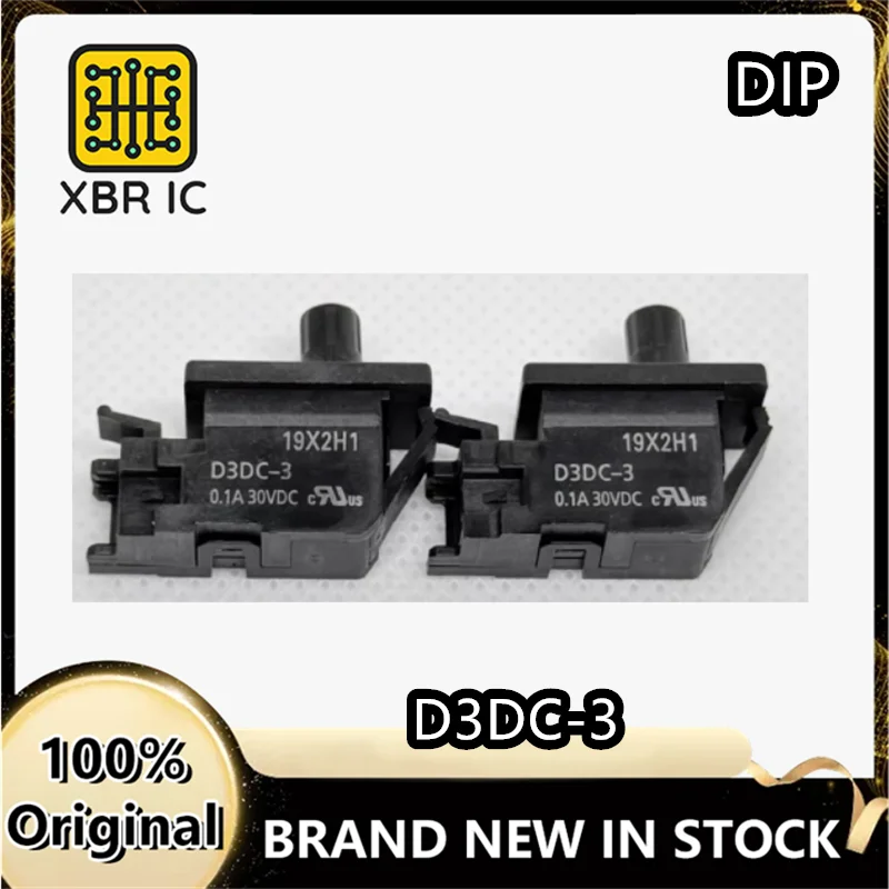 (5/50 Pieces) D3DC-3 Miniature Door Power Switch Button Microswitch Limit Normally Open 0.1A Brand New Original Fast Shipping